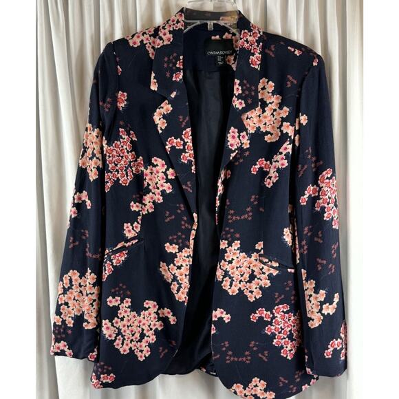 Cynthia Rowley Floral Blazer, Blue Multi, Sz: M, 70-03 - Picture 3 of 15